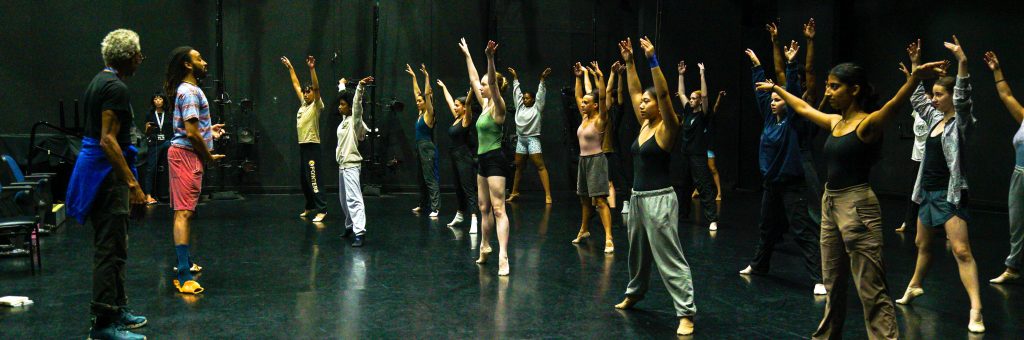 Dance students receive instruction while in studio